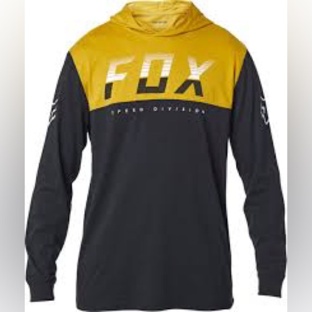 Fox Men's Hoodie in Yellow and Black - M - NWT